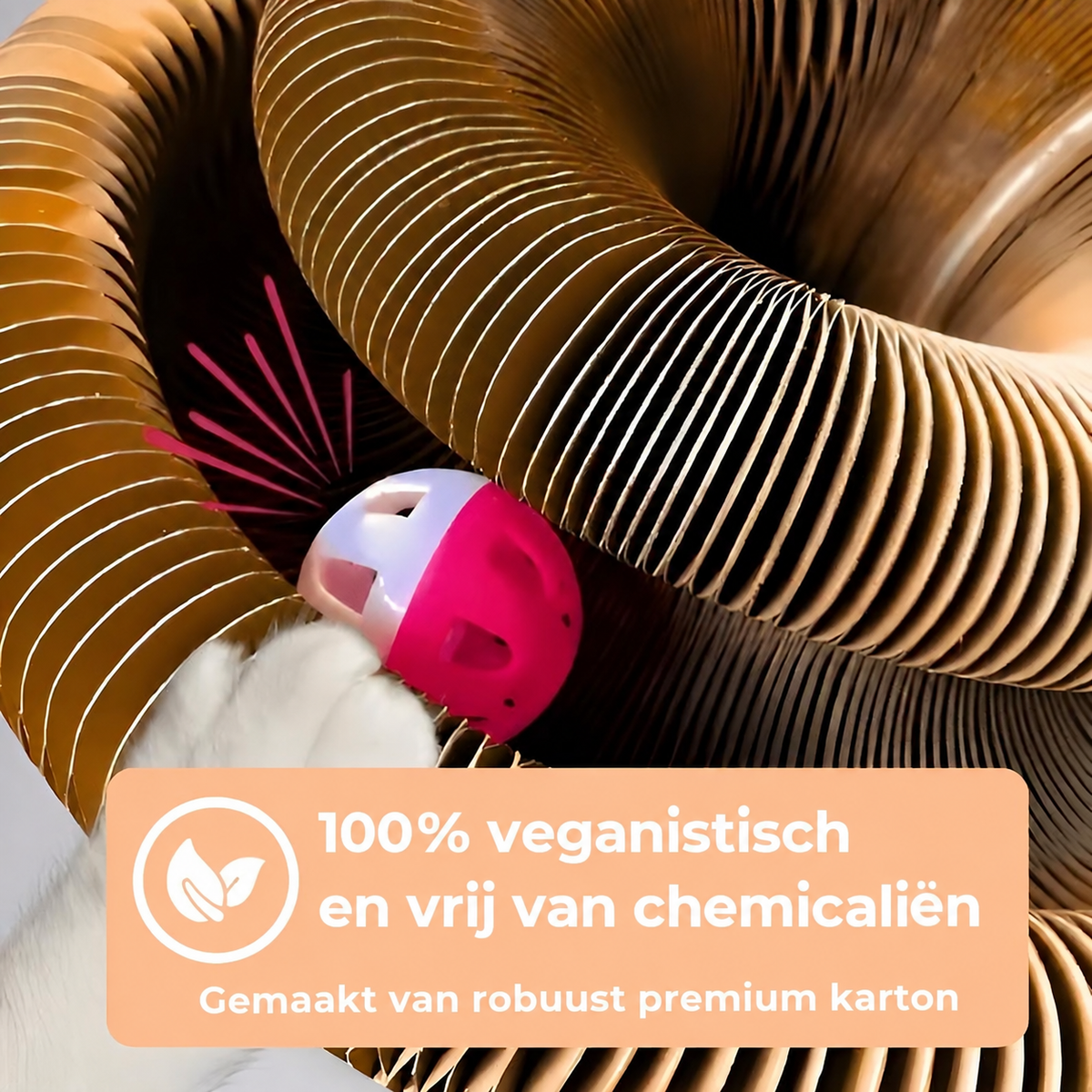 Kattenwervel™ 100% veganistisch en vrij van chemicaliën
